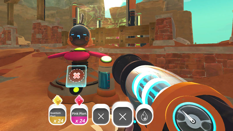 Bee-shaped drone in Slime Rancher.