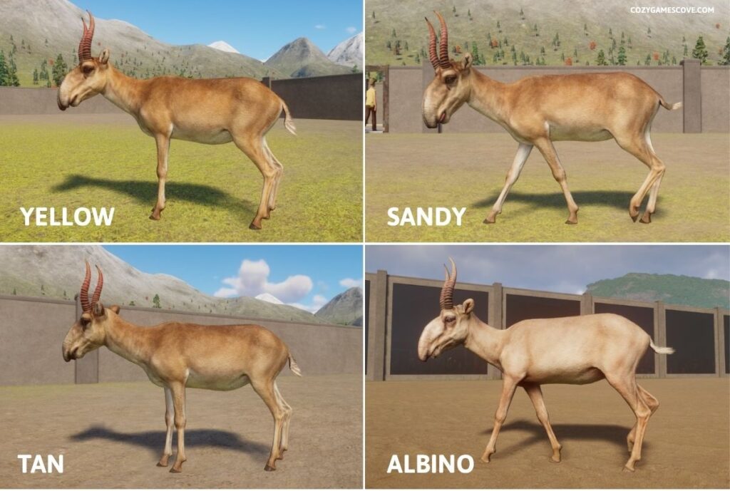 Saiga colours in Planet Zoo